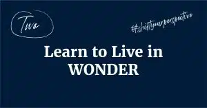 live in wonder