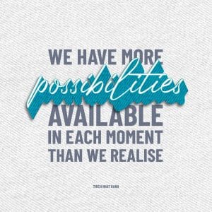 thich nhat hanh Quote possibilities